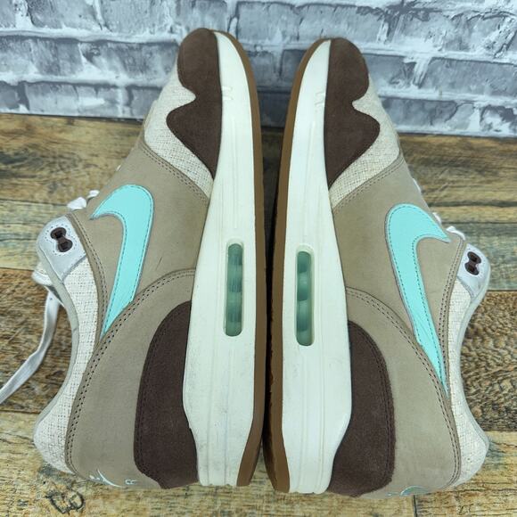Nike Air Max 1 Crepe Hemp Medium Brown Mint Foam Mushroom FD5088-200 Size 15 - Picture 10 of 11